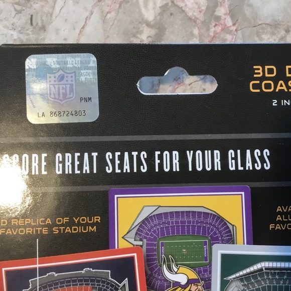 Dallas Cowboys NFL 3D Stadium Replicas Drink Coasters (2 Coasters Included) - Picture 4 of 5